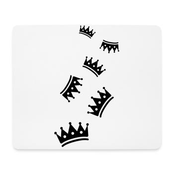 Krone Symbol icon - Mousepad (Querformat) - Weiß - Vorne