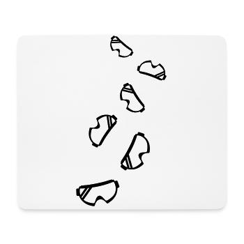 Skibrille icon - Mousepad (Querformat) - Weiß - Vorne