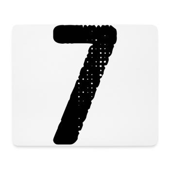 Maillot numéro 7 - Tapis de souris (format paysage) - blanc - Devant