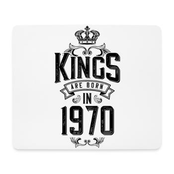 kings are born 1970 - Mousepad (Querformat) - Weiß - Vorne