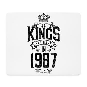 kings are born 1987 - Mouse Pad (horizontal) - white - Front