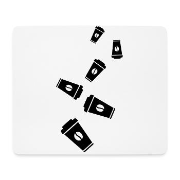 Coffee Symbol - Mouse Pad (horizontal) - white - Front
