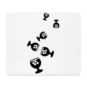 Whisky Icon - Mousepad (Querformat) - Weiß - Vorne