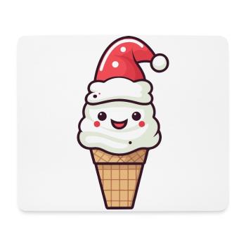 Eis Weihnachten Lecker - Mousepad (Querformat) - Weiß - Vorne