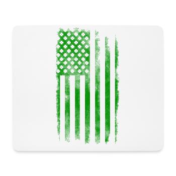 Irish American Saint Patrick's Day Flag Washed - Mouse Pad (horizontal) - white - Front