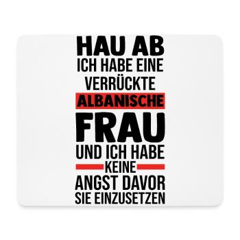 Albaner Albanisch Albanien - Mousepad (Querformat) - Weiß - Vorne