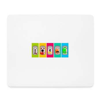 recharging batteries - Mouse Pad (horizontal) - white - Front