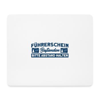 Führerschein Bestanden Fahranfänger Fahrschüler - Mousepad (Querformat) - Weiß - Vorne