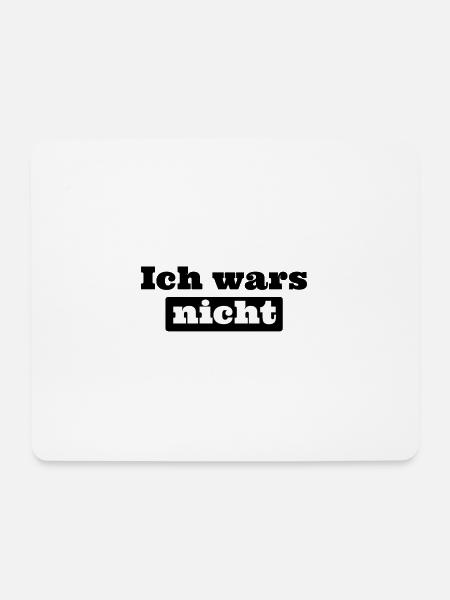 Ich wars nicht - Mousepad (Querformat) - Weiß