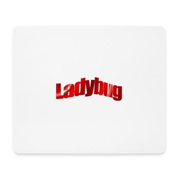 Dezentes Logo Ladybug  - Mousepad (Querformat) - Weiß - Vorne