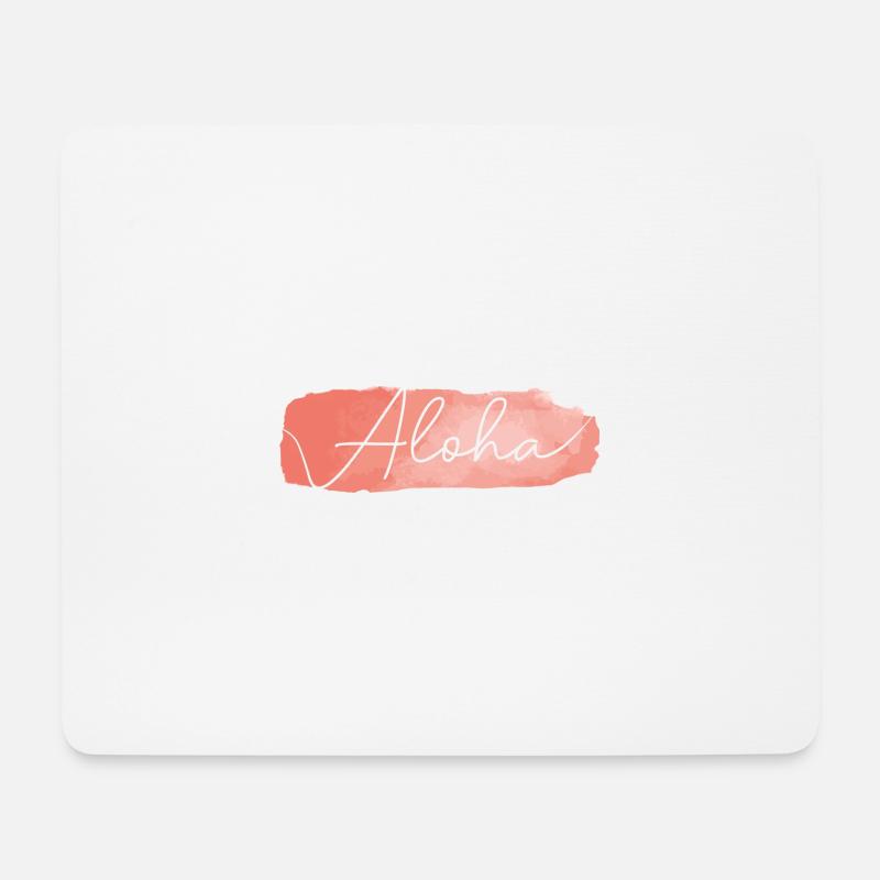 Aloha - Mousepad (Querformat) - Weiß