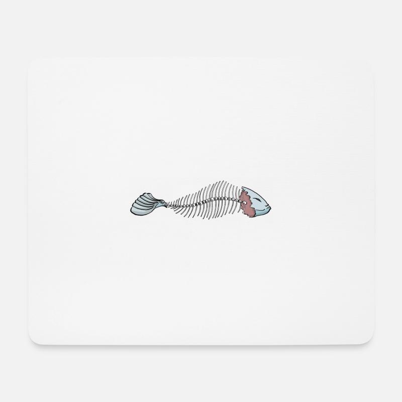 Fisch - Mousepad (Querformat) - Weiß