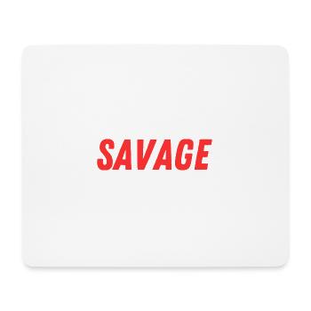 Sauvage - Tapis de souris (format paysage) - blanc - Devant