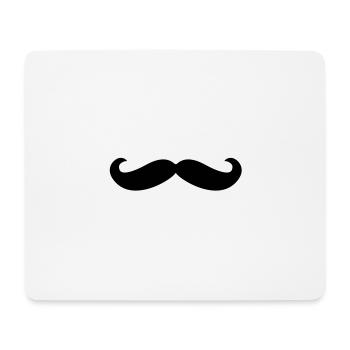 Schnurrbart - Mousepad (Querformat) - Weiß - Vorne