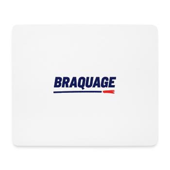 "BRAQUAGE" – Réflexion sur le prix des maillots - Tapis de souris (format paysage) - blanc - Devant