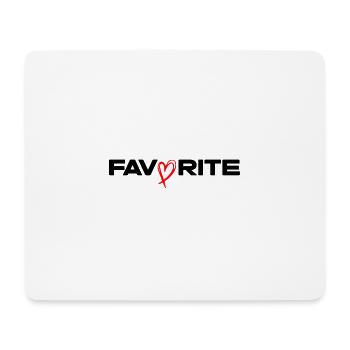 Freehand Herzlinie - Mousepad (Querformat) - Weiß - Vorne