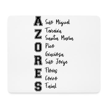 9 Inseln Azoren / Azores - Mousepad (Querformat) - Weiß - Vorne