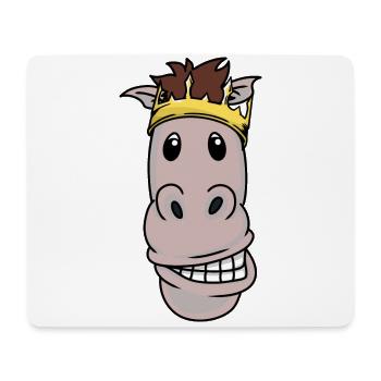King Horse Pony Crown Royal King Fantasy Xmas - Mouse Pad (horizontal) - white - Front