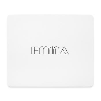 Name Emma Modern Black - Mouse Pad (horizontal) - white - Front