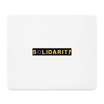 intersex Solidarity - Mouse Pad (horizontal) - white - Front