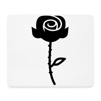 Symbole de la rose - Tapis de souris (format paysage) - blanc - Devant