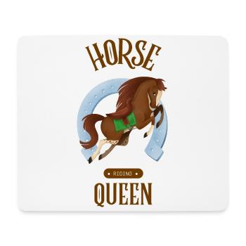 A Horse the riding Queen - Mousepad (Querformat) - Weiß - Vorne