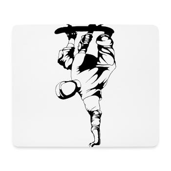 Skate skateboard - Mouse Pad (horizontal) - white - Front