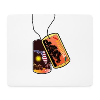 Erkennungsmarke FLORIDA Strand Florida - Mousepad (Querformat) - Weiß - Vorne