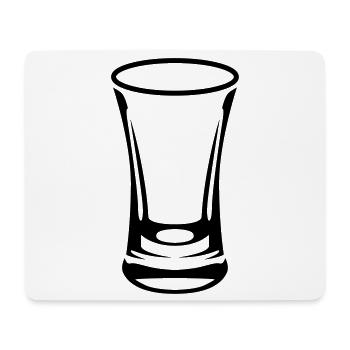 Shot Glass - Tapis de souris (format paysage) - blanc - Devant