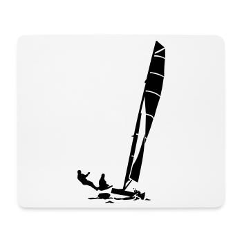 katamaran - Tapis de souris (format paysage) - blanc - Devant