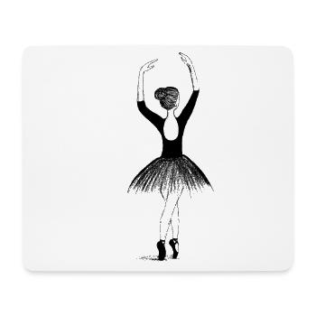 Ballett Tänzerin - Mousepad (Querformat) - Weiß - Vorne