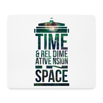 TARDIS - Mousepad (Querformat) - Weiß - Vorne
