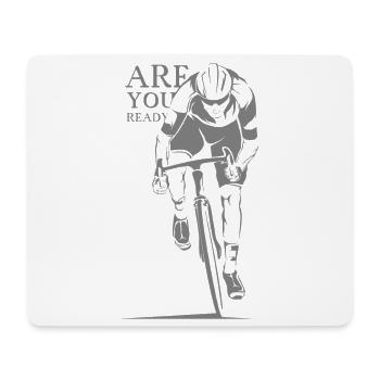 Rennrad Tour Sport Sportler Symbol Illustration - Mousepad (Querformat) - Weiß - Vorne