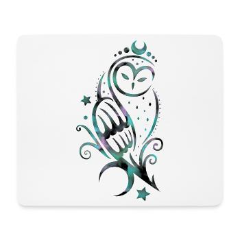 Owl Snowy Owl Watercolor - Mouse Pad (horizontal) - white - Front