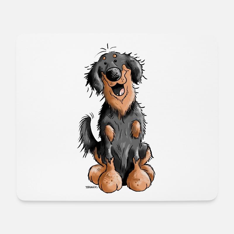 The Hovawart - Mouse Pad (horizontal) - white
