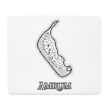 Amrum | Carte | Carte au trésor - Tapis de souris (format paysage) - blanc - Devant