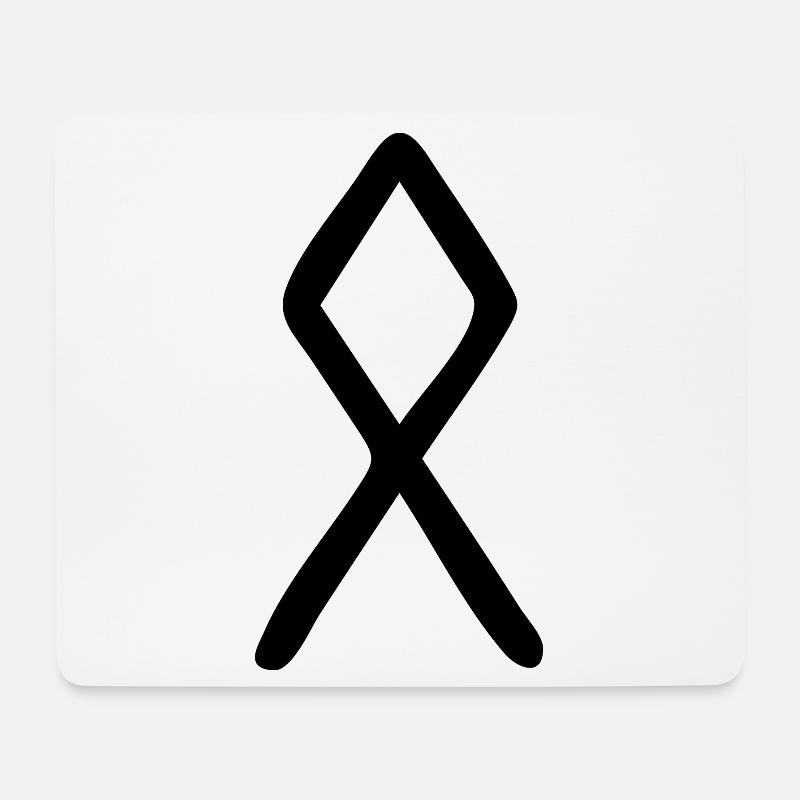 Rune Familie Zauberknoten Zuhause - Mousepad (Querformat) - Weiß