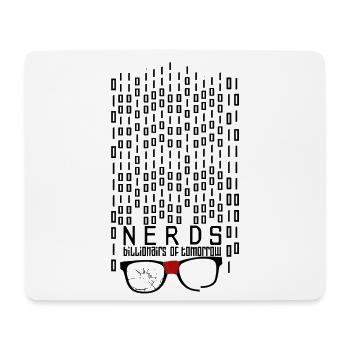 Nerdy Billionär - Mousepad (Querformat) - Weiß - Vorne