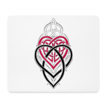 Nœud de noix Trinity Symbol Triqueta Triquetra - Tapis de souris (format paysage) - blanc - Devant