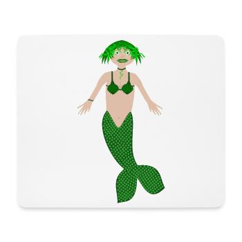 Mermaid Medusa Gothic Fantasy Art - Mouse Pad (horizontal) - white - Front