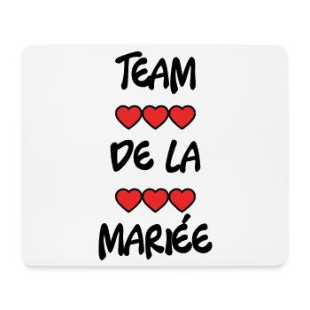 FUTURE MARIEE. EVJF. MARIEE. TEAM. TEAM MARIEE - Tapis de souris (format paysage) - blanc - Devant