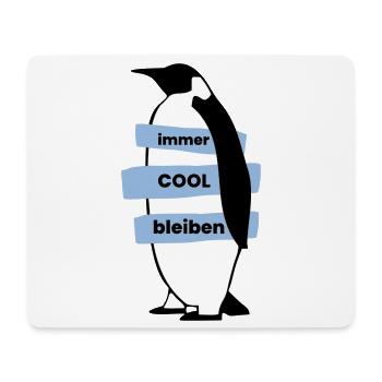 immerCOOLbleiben - Mousepad (Querformat) - Weiß - Vorne