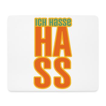Gegen Hass - Mousepad (Querformat) - Weiß - Vorne