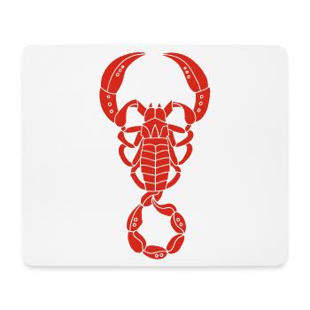 Scorpion rouge - Tapis de souris (format paysage) - blanc - Devant