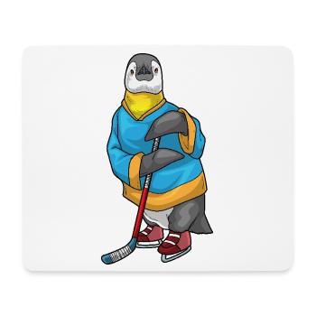 Pinguin Eishockey Eishockeyschläger - Mousepad (Querformat) - Weiß - Vorne