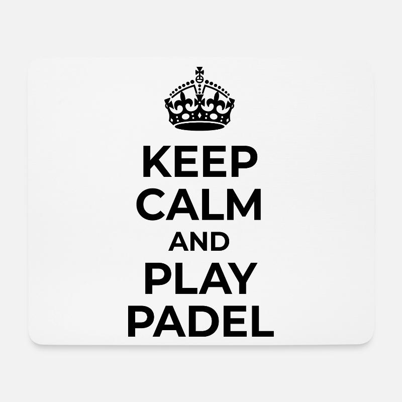 Keep Calm and Play Padel - Mouse Pad (horizontal) - white