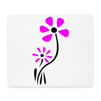 Blüten Fantasie - Mousepad (Querformat) - Weiß - Vorne