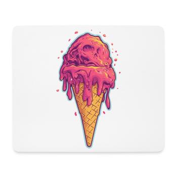 Eiscreme Eis - Mouse Pad (horizontal) - white - Front