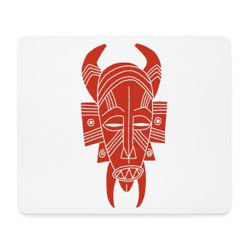 Démon rouge africain - Tapis de souris (format paysage) - blanc - Devant