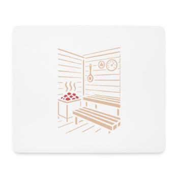 Sauna Season - Saunieren - Spruch - Mousepad (Querformat) - Weiß - Vorne